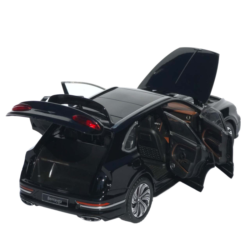 Машинка метал Bentley Bentayga АвтоСвіт чорна 1:24 звук світло інерція 21*9*7 см (AP-1897)
