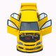 Машинка металл Mitsubishi Lancer Evolution IX желтая 1:32 свет звук инерция откр двери баг капот 15*5,5*4,5см (TK-20651)