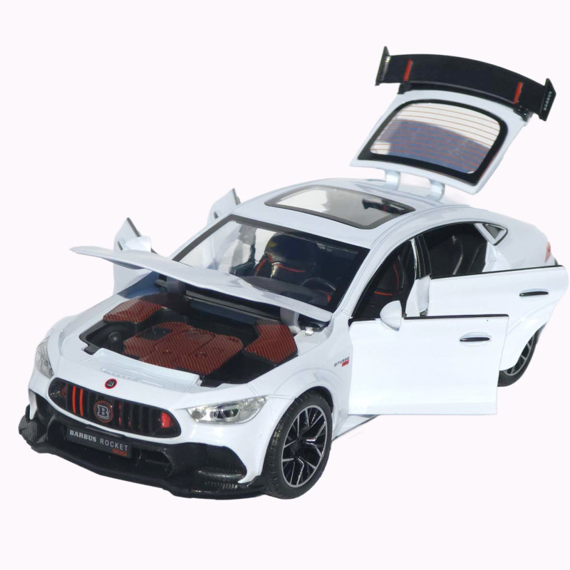 Машинка метал Brabus Rocket 900 АвтоЕксперт біла 1:24 звук світло відкр двері капот багажник (1206-15)