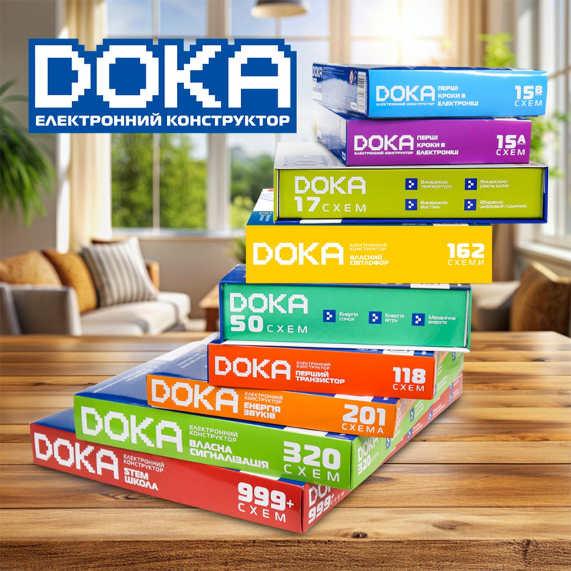 Электронный конструктор Doka 162 схемы (D70714)