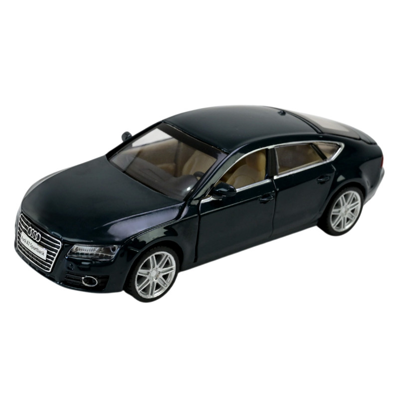 Машинка метал Audi A7 Sportback Автопром чорна 1:32 звук світло інерція 15,5*6*4 см (68319)