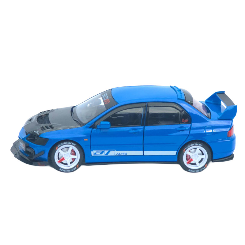 Машинка метал Mitsubishi Lancer Evolution IX АвтоЕксперт блакитна 1:24 звук світло 21*8*7 см (G8119-55)