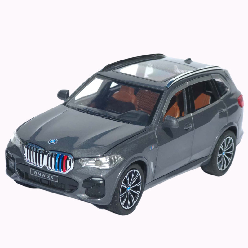 Машинка метал BMW X5 M Sport АвтоСвіт срібляста 1:24 звук світло інерція 20,5*9,5*7,5 см (AP-2012)