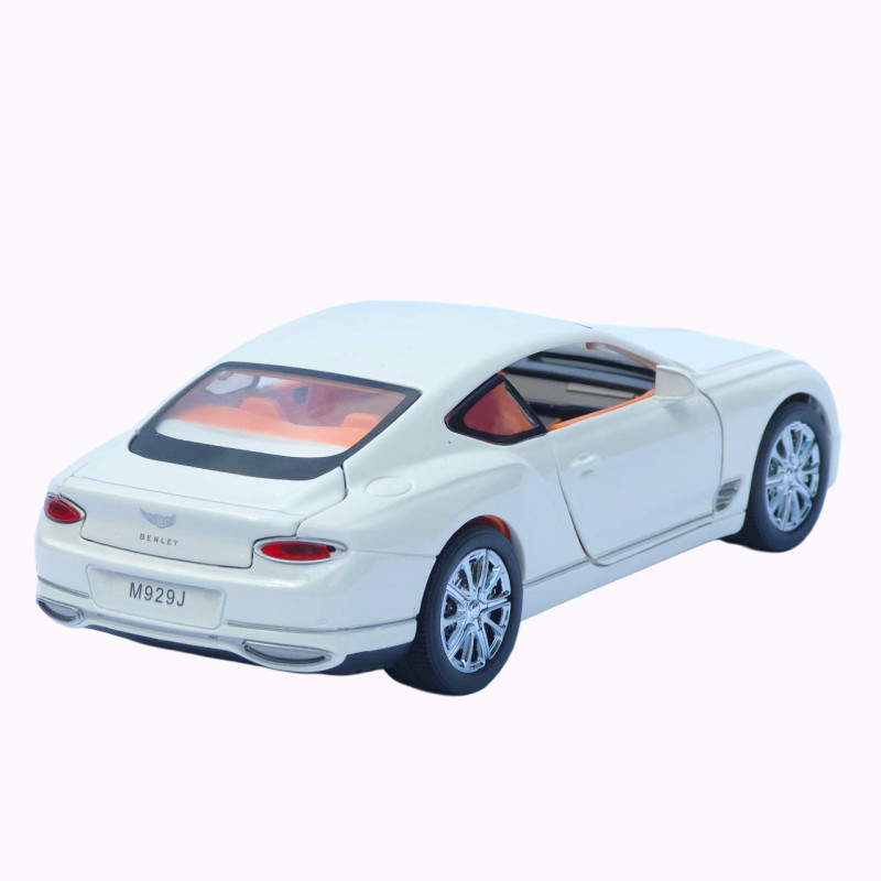 Машинка метал Bentley Continental GT АвтоЕксперт біла 1:24 звук світло відкр двері капот багажник (RS-93415)
