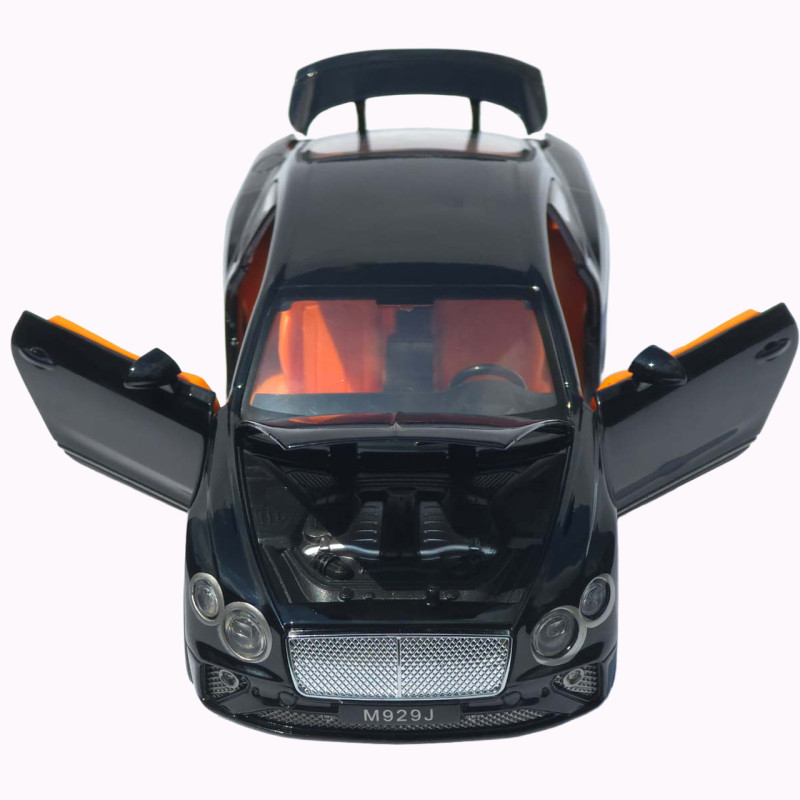 Машинка метал Bentley Continental GT АвтоЕксперт чорна 1:24 звук світло відкр двері капот багажник (RS-93415)