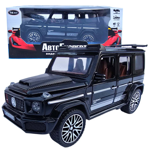 Машинка метал Mercedes-Benz Brabus Мерседес Брабус чорний 1:32 звук світло 15,5*6,8*6,5см (61600)