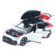 Машинка метал Audi RS6 Avant з багажником на даху АвтоЕксперт біла 1:32 світло звук інерція (ТК-4688)