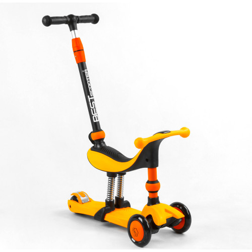 Дитячий cамокат-беговел 3в1 Best Scooter BS-50584 - Помаранчевий