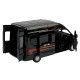 Автобус метал Ford Transit Форд Транзіт чорний 1:35 світло звук відкр двері 17*6*7,5 см (68453)