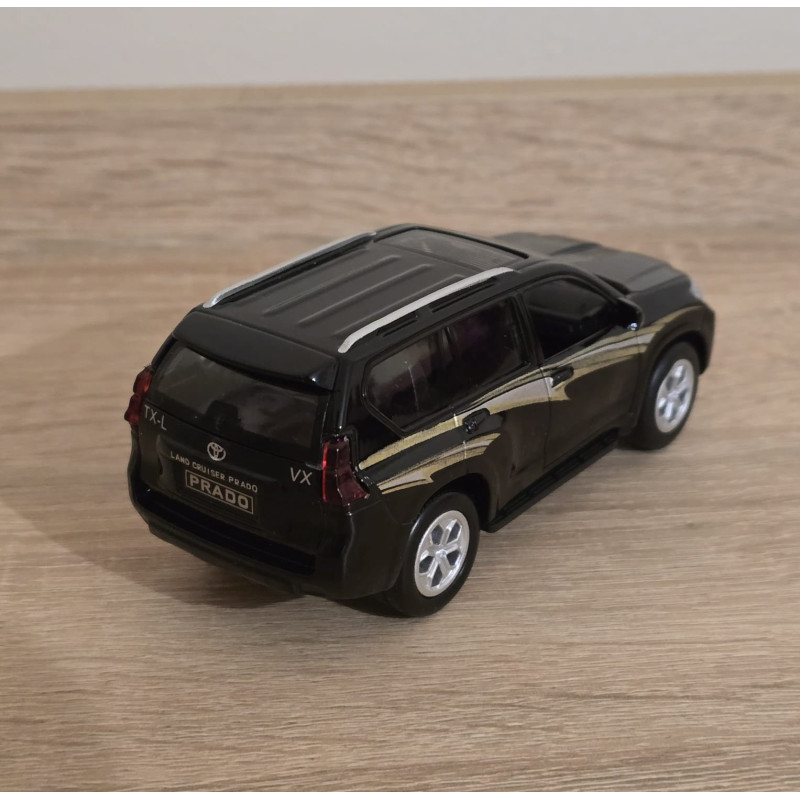 Машинка металева Toyota Prado Тойота Прадо чорна 1:40 відкр двері 5*12*5см (KM6189D)