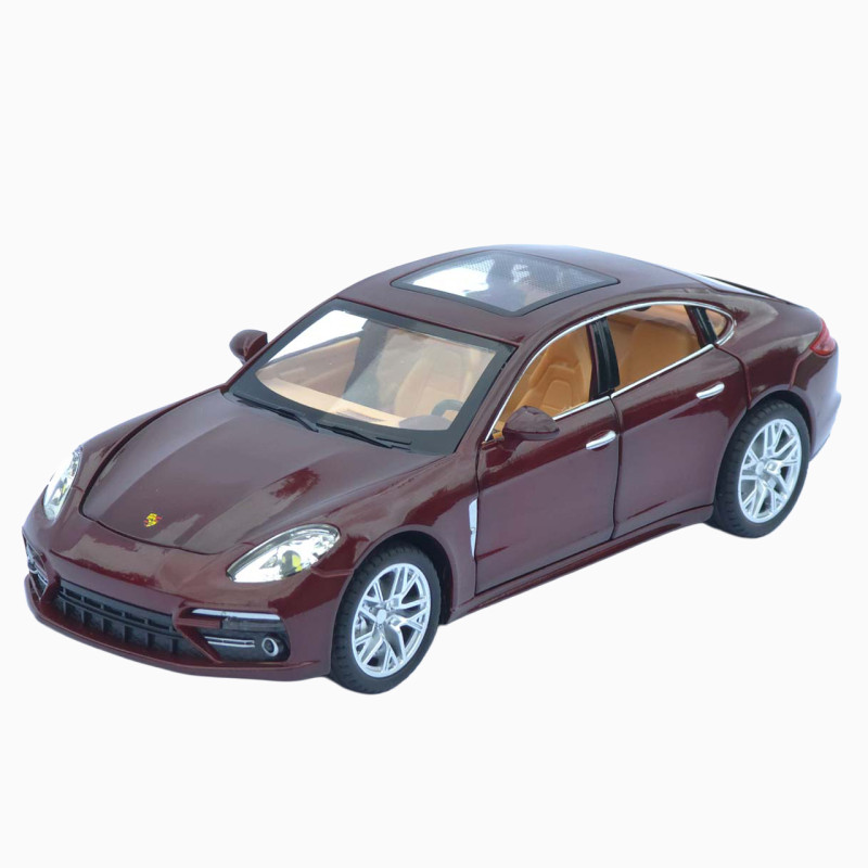 Машинка метал Porsche Panamera АвтоЕксперт бордова 1:24 звук світло інерція 20*7,5*6 см (3120-04)