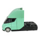 Машина металл Tesla semi truck head Тесла грузовик зеленый 1:24 свет звук 20*7*12см (AP7731)