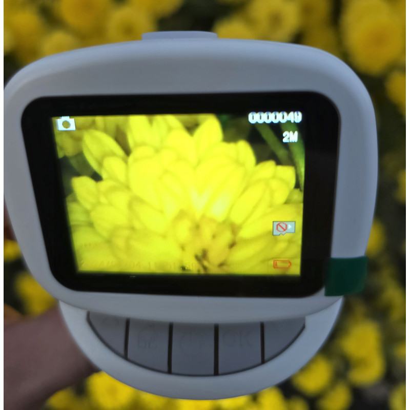 Мікроскоп 100х-1000х 2-дюймовий екран HD-відео LED-підсвічування карта пам’яті (6789)