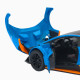 Машинка метал Lamborghini Huracan STO блакитна 1:24 звук світло відчин двері капот багажник (2511-98)