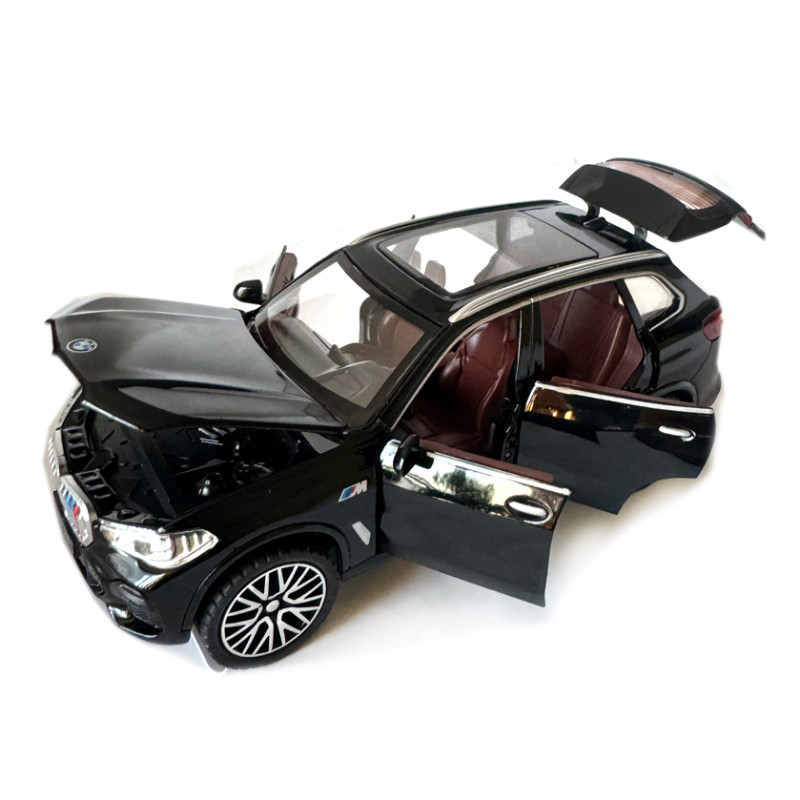 Машинка металева BMW X5 АвтоЕксперт БМВ Х5 джип чорний звук світло інерція відкр двері капот багажник 16*7*7 см (LF-18956)