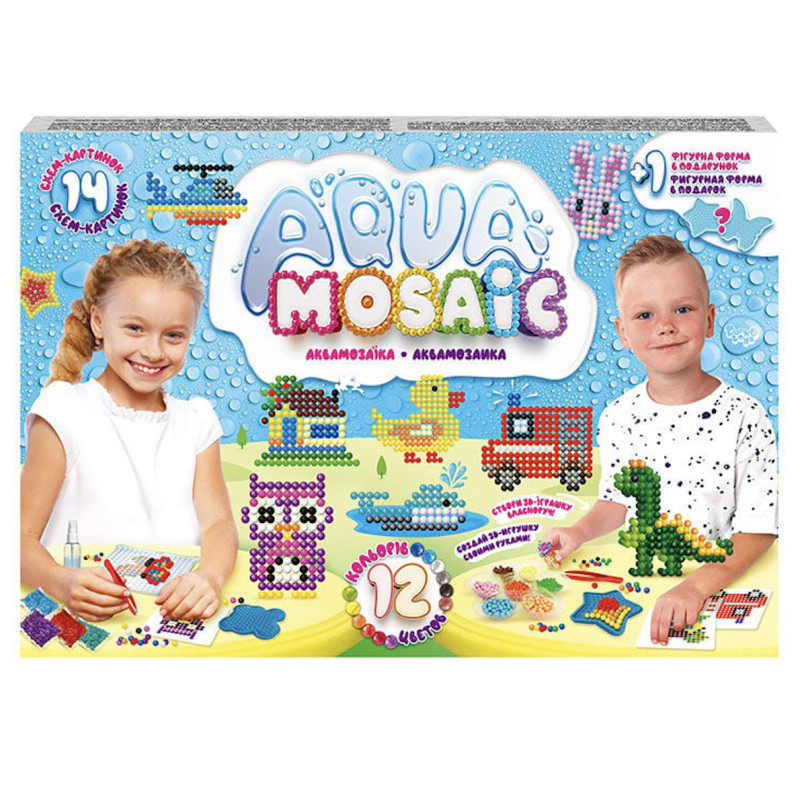 Набір для творчості Aqua Mosaic (аква мозаїка), маленька 28*20*3 см (AM-01-03)