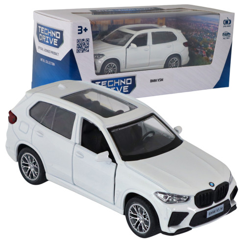 Машинка метал BMW X5 M БМВ білий 1:43 відкр двері 5*11*4см (250404)