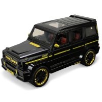 Машинка метал Mercedes-Benz G-Class Gelandewagen чорна 1:24 звук світло відкр двері капот багажник (AP7717)