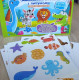 Книжка логічна WToys 10 ст тваринки картки на липучках сортер водна розмальовка маркер 23,5*22*1см (88384)
