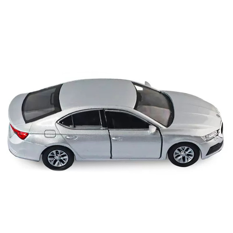 Машинка металева Skoda Octavia Шкода октавія сіра 1:43 відкр двері 5*12*4см (250389W)