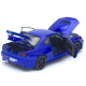 Машинка метал Nissan Skyline GT-R синя 1:32 світло звук інерція відч двері капот багаж (TK-13306)