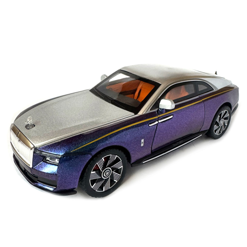 Машинка металева дитяча Rolls-Royce Spectre Ролс Ройс срібно-фіолетовий Автоексперт 1:24 світло інерція відкр двері баг капот 21*5,5*8,5см (GT - 41074)