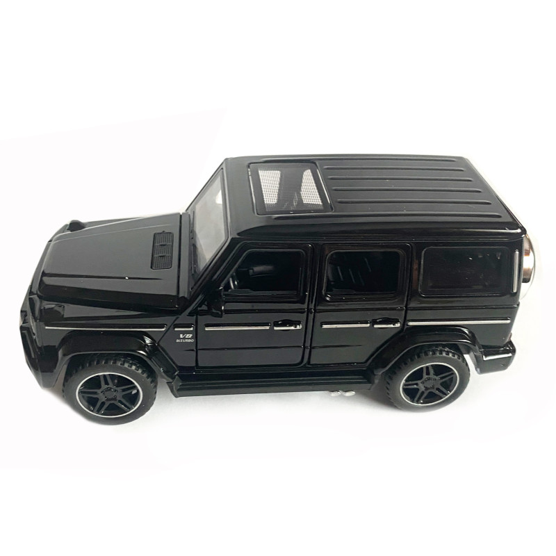 Іграшкова машинка металева Mercedes-Benz G-Клас AMG Gelandewagen, мерседес гелік, Автоексперт, чорний, звук, світло, інерція, відкр двері, багажник, капот, 1:32, 15*7*6,5см (ТК-11030)