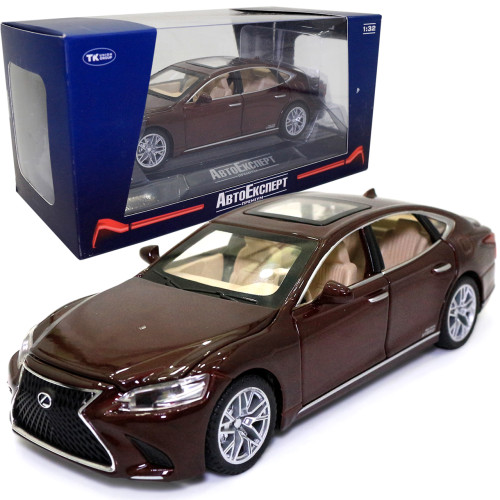 Машинка металева Lexus LS 500H "AutoExpert" Лексус ЛС 500 коричневый світло звук 16*4*6 см (GT-1823/11709)