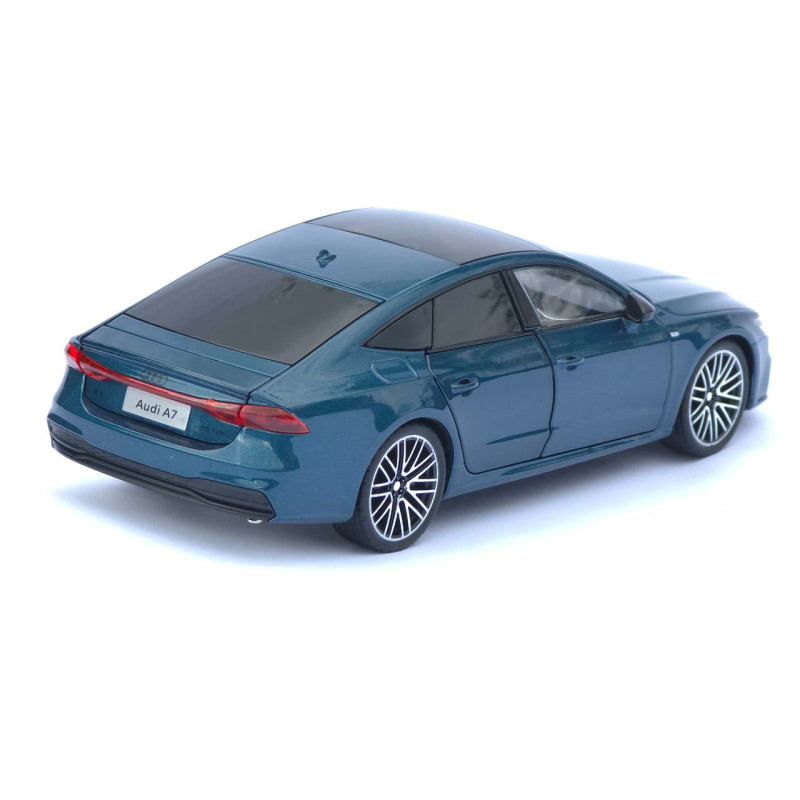 Машинка металева Audi A7 АвтоЕксперт синій 1:24 звук світло відкр двері капот багажник (1904-17)
