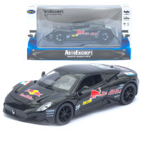 Машинка метал Maserati MC20 (Мазераті) чорна 1:32 світло звук інерція відч двері капот багажник (ТК-11874)