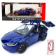 Машинка метал Tesla model X електрокар синя Тесла 1:24 відкр двері баг капот звук світло 17,5*7,5*5,5см (EL 97188)