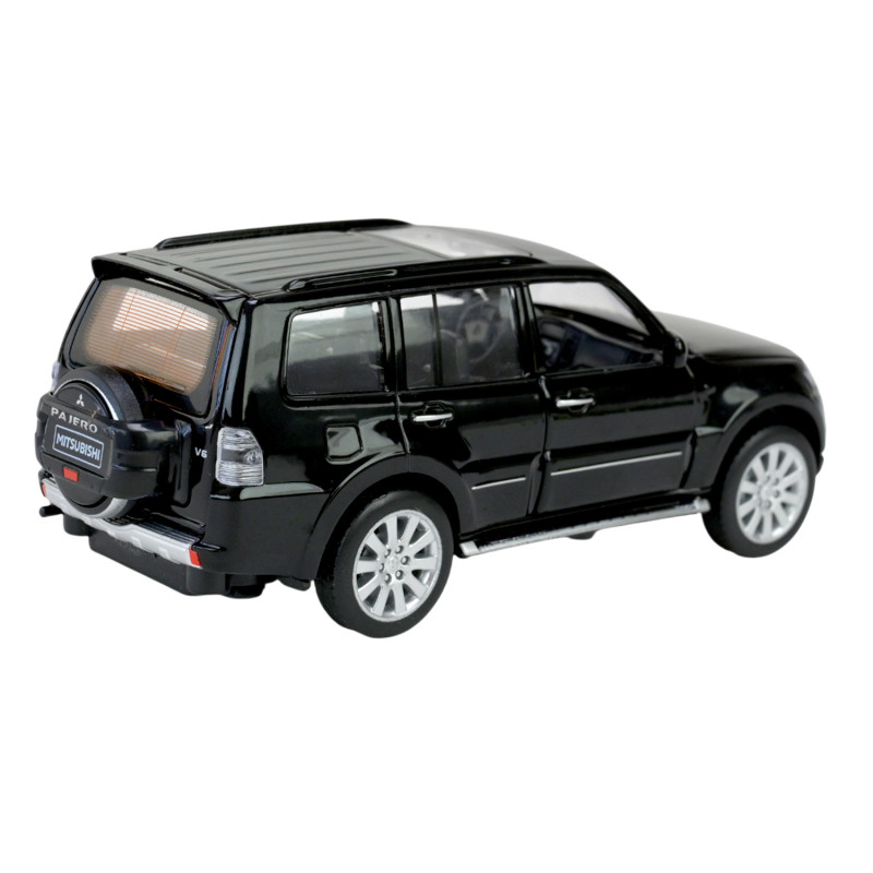 Машина метал Mitsubishi Pajero 4WD Turbo Мітсубісі чорна 1:33 світло звук 14,5*5,5*5,5см (68463B)