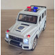 Машина металева поліція Mercedes-Benz G-Class Гелендваген Авто Експерт 1:24 світло звук інерція відч двері баг капот 21*8*9,5см (32968)