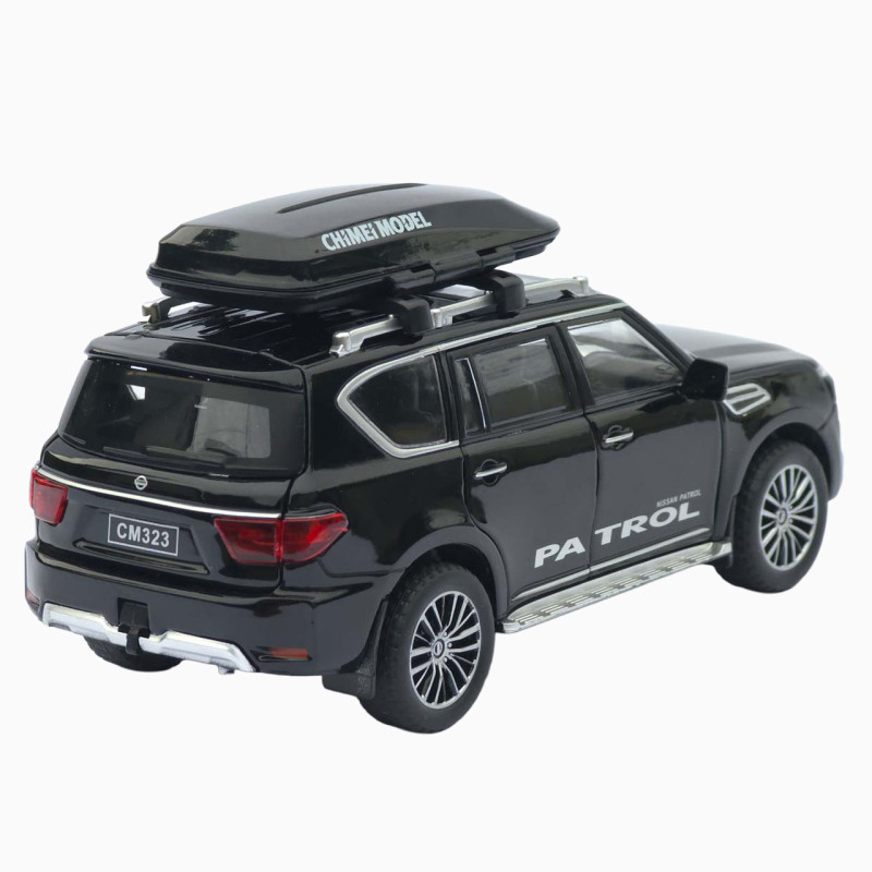 Іграшкова машинка металева Nissan Patrol (Ніссан Патрол) АвтоЕксперт чорна світло звук відкр двері 15*7*5см (6505/50915)