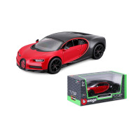 Машинка металева Bugatti Chiron Sport Bburago 1:32 Бугатті відкр двері чорно-червоний 13*4*6 см (18-43061)