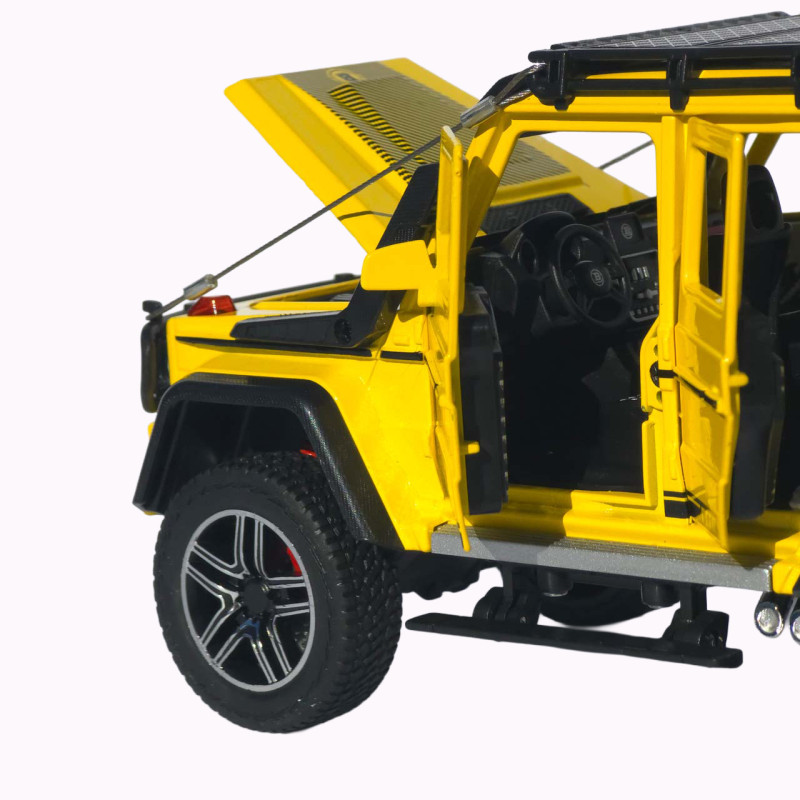 Машинка метал Brabus 800 Adventure XLP АвтоЕксперт жовта 1:24 звук світло відкр двері капот багажник (2814-25)