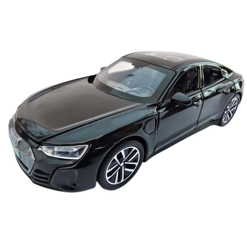 Машинка метал Audi e-tron GT Ауді чорна 1:32 світло звук 15*7*5см (86544)