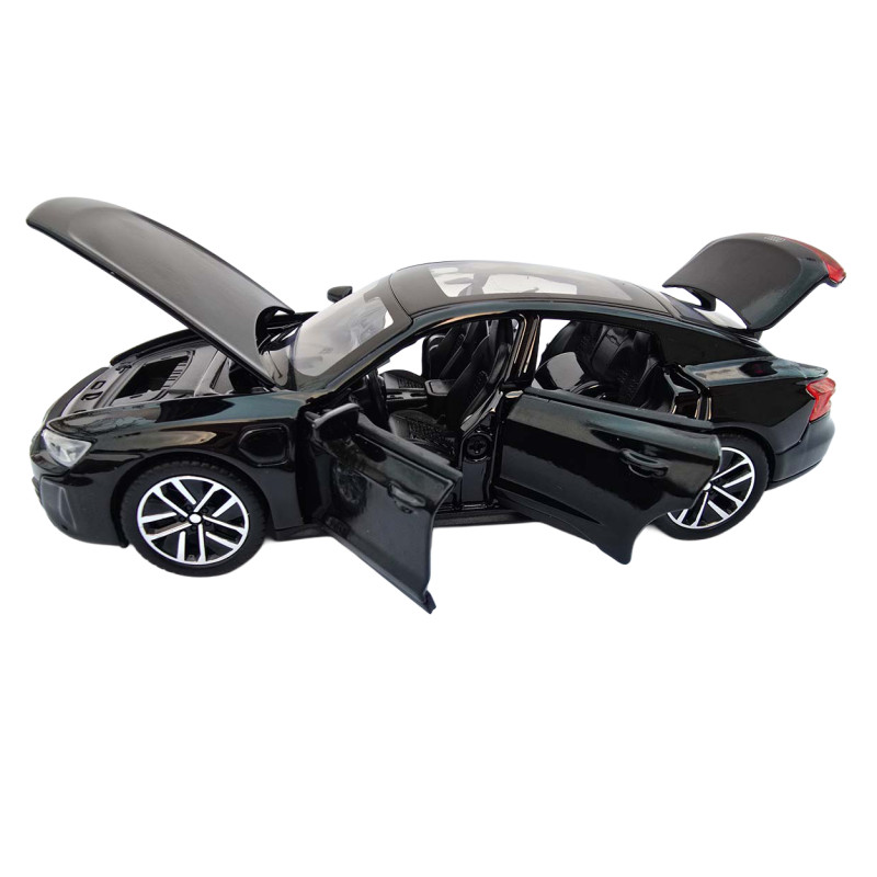 Машинка метал Audi e-tron GT Ауді чорна 1:32 світло звук 15*7*5см (86544)