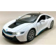 Іграшкова машинка металева BMW i8 купе, БМВ, біла, звук, світло, інерція, откр двері, багажник, капот, Автоексперт, 1:32, 16,5*6,5*4,0 см (11787)