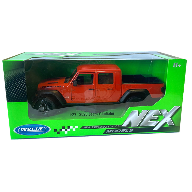 Іграшкова машинка металева WELLY 1:27, 2007 JEEP GLADIATOR, червоний, 19.5*6.5*6.5 см (24103W)