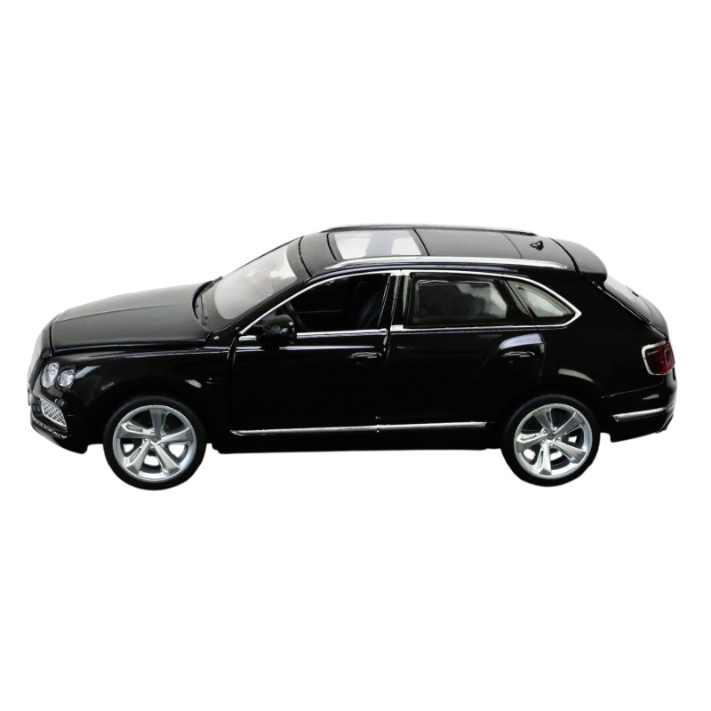 Машина метал 1:34 BENTLEY BENTAYGA Бентлі чорна світло звук, відкр.двері 15*6*5см (68369)