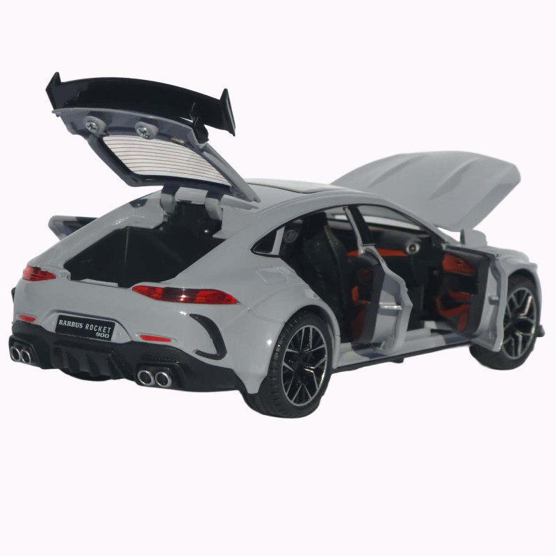Машинка метал Brabus Rocket 900 АвтоЕксперт сіра 1:24 звук світло відкр двері капот багажник (1206-15)