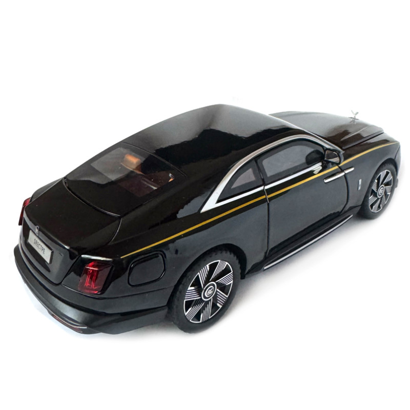Машинка металева дитяча Rolls-Royce Spectre Ролс Ройс чорний Автоексперт 1:24 світло інерція відкр двері баг капот 21*5,5*8,5см (GT - 41074)