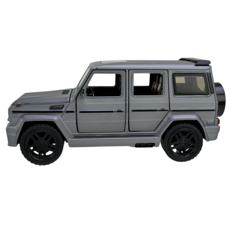 Машинка металл Mercedes-Benz G-Class Gelandewagen серая 1:24 звук свет открыв двери капот багажник (AP7717)