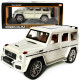Машинка металева Mercedes-Benz G63 AMG Гелендваген (Гелік) мерседес білий 1:24 світло, інерція, відкриваються двері, багажник, капот, 22*8*9,5см (AP- 1834)