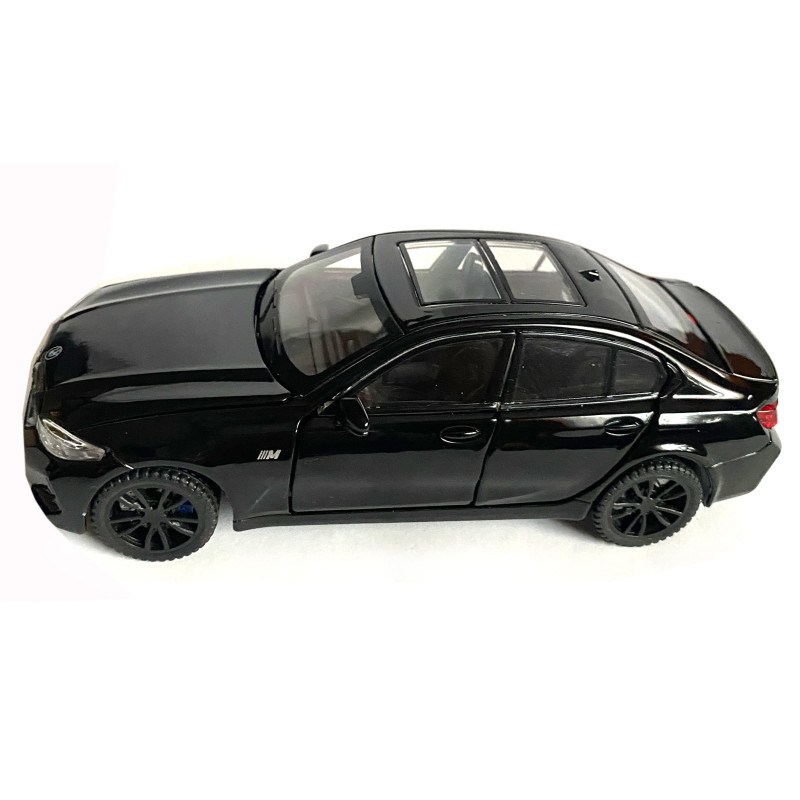 Іграшкова машинка металева BMW 320Li, БМВ, чорна, звук, світло, інерція, откр двері, багажник, капот, Автоексперт, 1:32,15*7*5см (ТК-10105/72455)