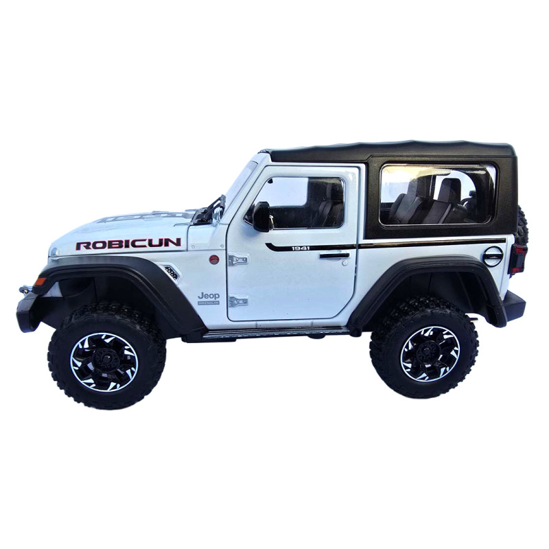 Машинка метал Jeep Wrangler Rubicon джип вранглер білий 1:24 світло звук 21,5*8*9см (GT - 94911)