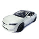 Машинка метал Tesla model S електрокар біла Тесла 1:24 відкр двері баг капот звук світло 17,5*7,5*5,5см (EL 64077)