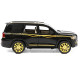 Машинка металл Toyota Land Cruiser 200 Тойота черная 1:24 звук свет 20*8*7,5см (RS-05503)
