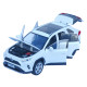 Машинка метал Toyota RAV4 АвтоСвіт біла 1:24 світло звук інерція 20*9,5*7,5 см (АР-2008)
